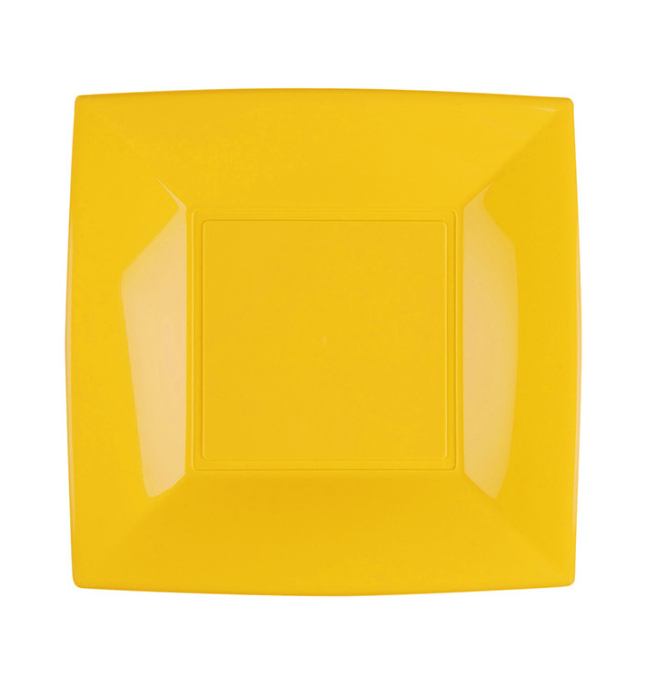 Plato Llano Reutilizable PP Mango Nice 23cm (25 Uds)