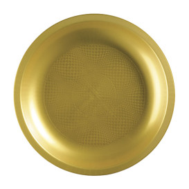 Plato Reutilizable PP Oro Round Ø29cm (220 Uds)