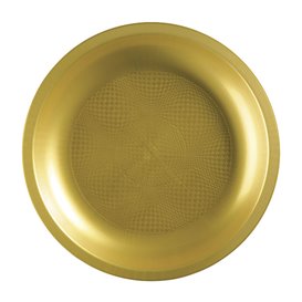 Plato Reutilizable PP Oro Round Ø29cm (10 Uds)