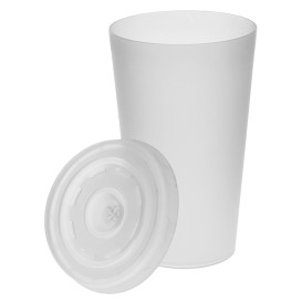 Tapa Travel Cruz PS para Vaso Foam y Vaso Cartón Ø7,4cm (1000 Uds)