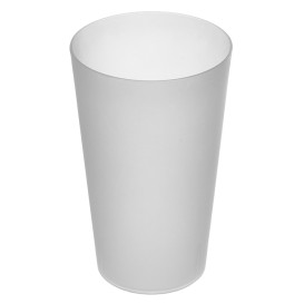 Vaso Reutilizable de Plástico PP Translúcido 330ml (560 Uds)