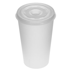 Tapa Travel Cruz PS para Vaso Foam y Vaso Cartón Ø7,4cm (1000 Uds)