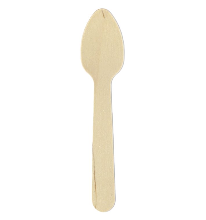 Mini Cuchara de Madera Eco 11cm (1.000 Uds)