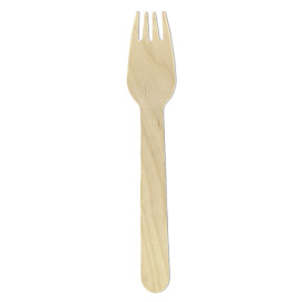 Tenedor de Madera Eco 16cm (1.000 Uds)