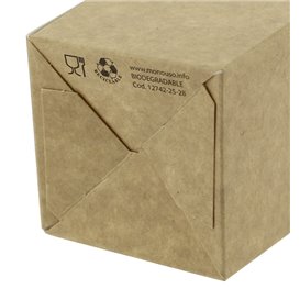 Caja para Palomitas Pequeña Kraft 45g 6,5x8,5x15cm (700 Uds)