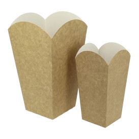 Caja Palomitas Mediana Kraft 90g 7,8x10,5x18cm (350 Uds)