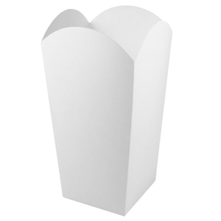 Caja Palomitas Mediana Blanca 90gr 7,8x10,5x18cm (350 Uds)