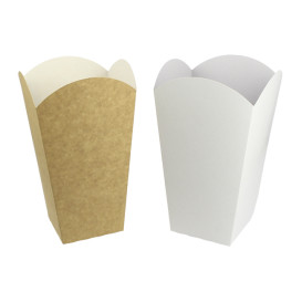 Caja Palomitas Mediana Kraft 90g 7,8x10,5x18cm (25 Uds)
