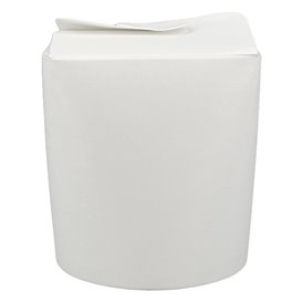 Envase Comida para Llevar 100% ECO Blanco 16Oz/480ml (500 Uds)