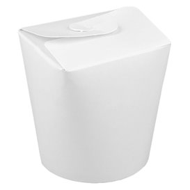 Envase Comida para Llevar 100% ECO Blanco 16Oz/480ml (50 Uds)