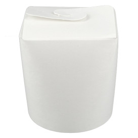 Envase Comida para Llevar 100% ECO Blanco 16Oz/480ml (50 Uds)
