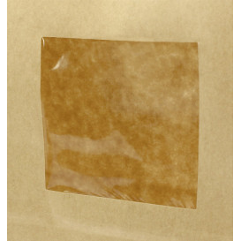 Bolsa SOS Kraft con Cierre y Ventana 15+7x23cm (1000 Uds)