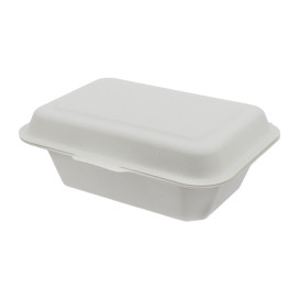 Envase MenuBox Caña Azúcar Blanco 136x182x64mm (300 Uds)