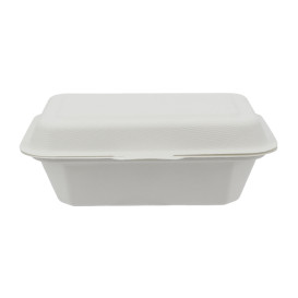 Envase MenuBox Caña Azúcar Blanco 136x182x64mm (300 Uds)
