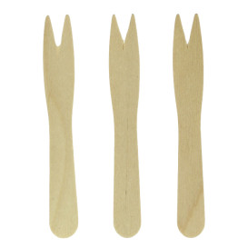 Pincho de Madera Patatas Fritas Natural 8,5cm (1000 Uds)