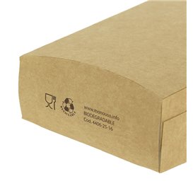 Caja Kraft para Fritas Grande 8,2x3,3x14,9cm (400 Uds)