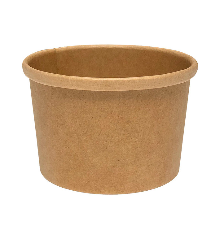 Tarrina de Cartón Kraft de 8Oz/250ml (500 Uds)
