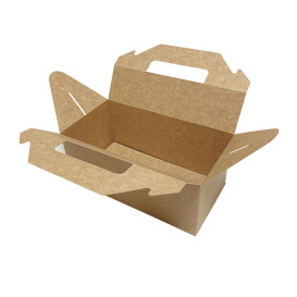 Caja Picnic de Cartón Kraft 228x122x97mm (125 Uds)