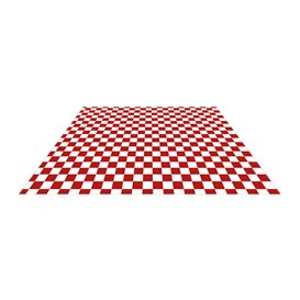 Envuelta Antigrasa “Vichy” Rojo 20x24,5cm (1000 Uds)