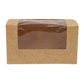 Caja de Cartón Kraft con Ventana 125x70x70mm (500 Uds)