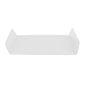 Bandeja de Carton Blanco para Gofres 13,5x10cm (100 Uds)