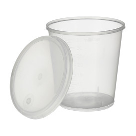 Tapa Vaso Graduado PP Transp. 35ml Ø4,5cm (2000 Uds)