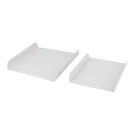 Bandeja de Carton Blanco para Gofres 13,5x10cm (100 Uds)