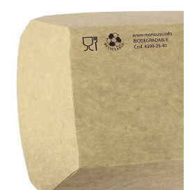 Barqueta 250ml Kraft 9,6x6,5x4,2cm (25 Uds)