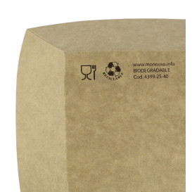 Barqueta 300ml Kraft 11x7x3,5cm (25 Uds)