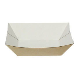Barqueta 350ml Kraft 10,6x7,3x4,5cm (1000 Uds)