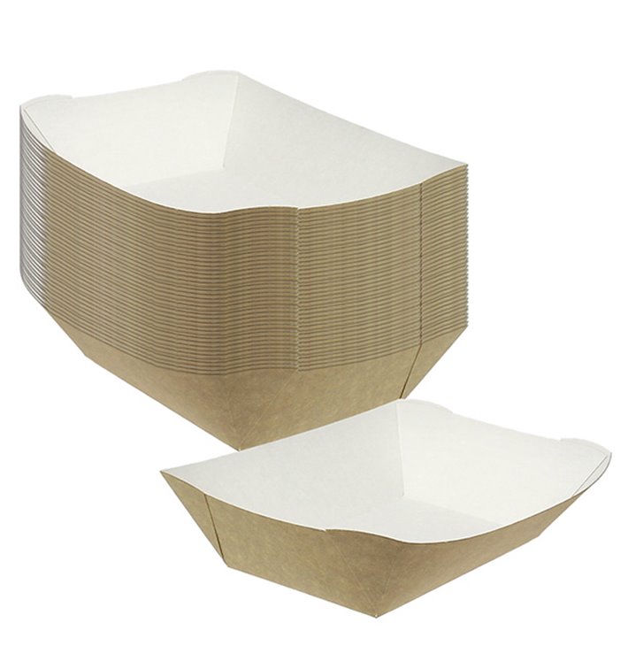 Barqueta 780ml Kraft 15,5x9x5,5cm (25 Uds)
