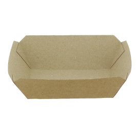 Barqueta 250ml Kraft-Kraft 9,6x6,5x4,2cm (1000 Uds)