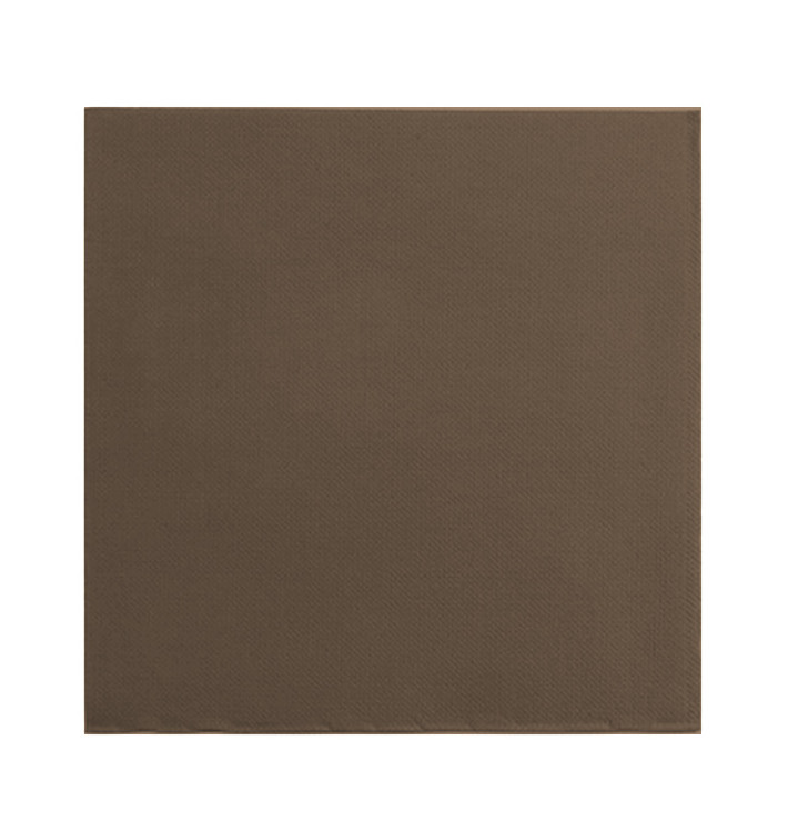 Servilleta de Papel Punta Punta 25x25cm Marrón (50 Uds)