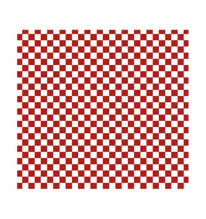 Envuelta Antigrasa “Vichy” Rojo 28x31cm (1.000 Uds)