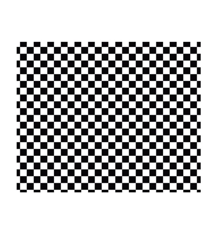 Envuelta Antigrasa “Vichy” Negro 20x24,5cm (1.000 Uds)
