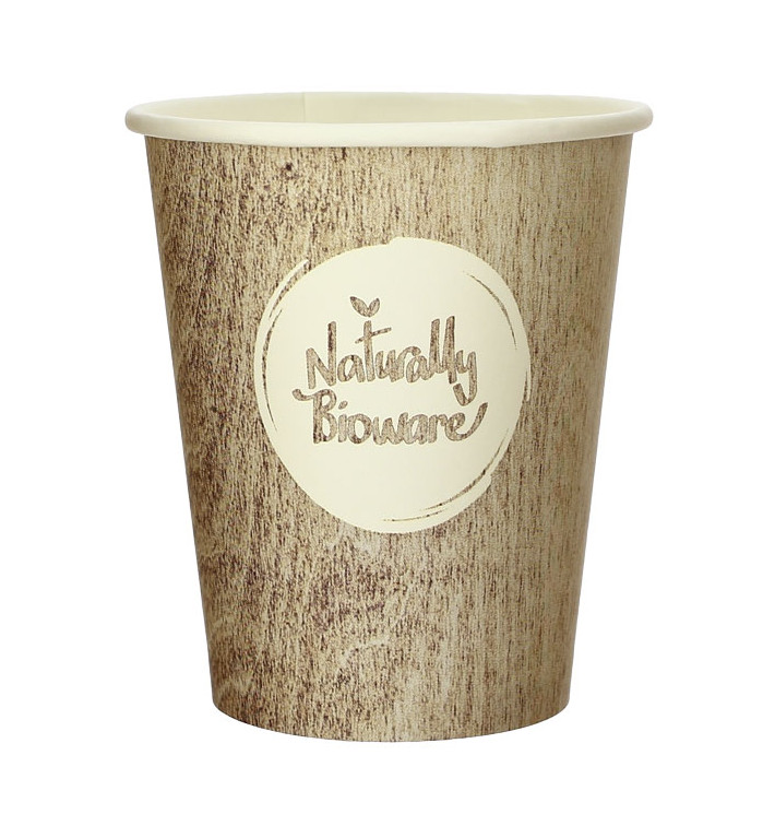 Vaso Carton Eco. BioWare PLA 9 Oz/270ml Ø8,0cm (50 Uds)