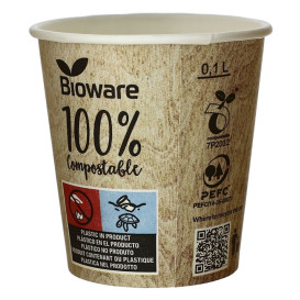 Vaso de Carton Eco. BioWare PLA 4Oz/120ml Ø6,2cm (2000 Uds)