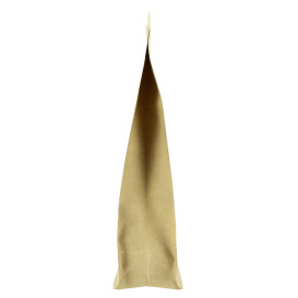 Bolsa StandUp Kraft Autocierre Zip y Ventana 20+8x30cm (50 Uds)