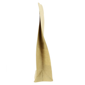 Bolsa StandUp Kraft Autocierre Zip y Ventana 12+6x20cm (50 Uds)