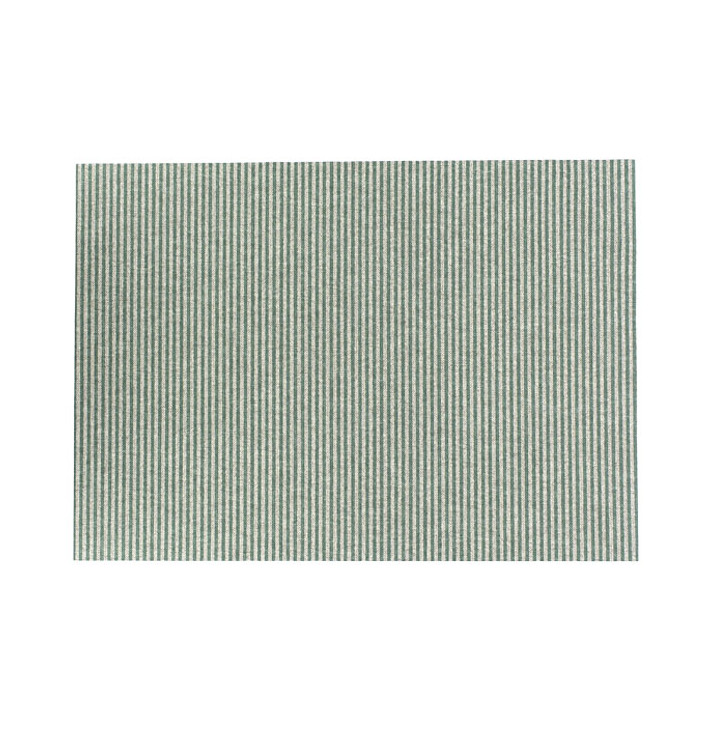 Mantel Individual "Day Drap" Líneas Verdes 32x45cm (72 Uds)
