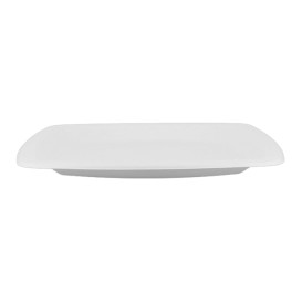 Plato Cuadrado Caña de Azucar Blanco 250mm (500 Uds)