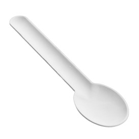 Cuchara de Caña de Azúcar Blanco 16cm (1.000 Uds)
