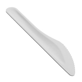 Cuchillo de Caña de Azúcar Blanco 16cm (50 Uds)