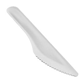 Cuchillo de Caña de Azúcar Blanco 16cm (50 Uds)