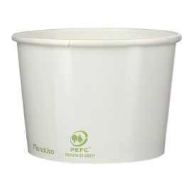Tarrina de Cartón para Helados Ecológica 260ml (55 Uds)