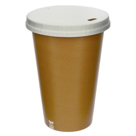 Tapa Travel con Agujero de Papel Blanca Ø9cm (1.000 Uds)