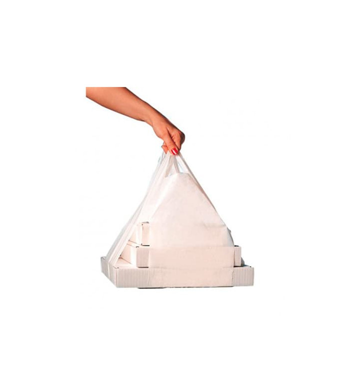 Bolsa Plastico Camiseta Cajas Pizza 50/26*60cm 