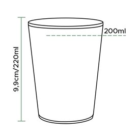 Vaso de Plástico PP Blanco 220ml (3.000 Uds)