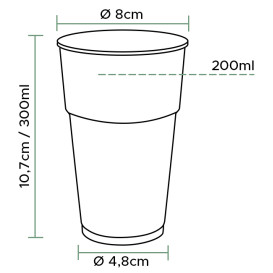 Vaso de Plástico PP Transparente 300ml (2.000 Uds)