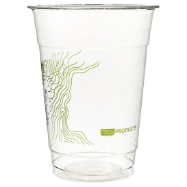 Vaso Almidón de Maíz PLA "Green Stripe" 470ml (1.000 Uds)